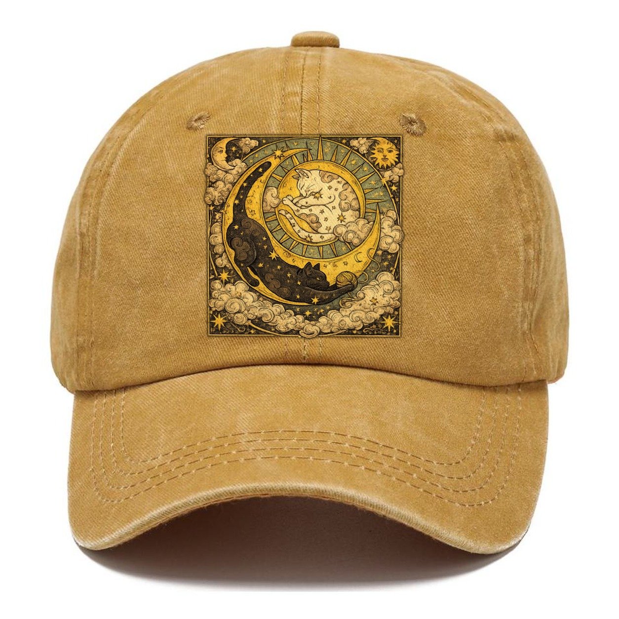 Moonlit Black Cat Classic Cap – Golden Harvest