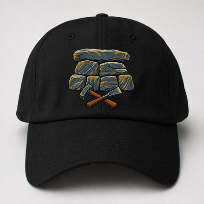 Seven Stone Wall Mason Hammer And Chisel Uk Culture Heritage Baseball Cap – Black