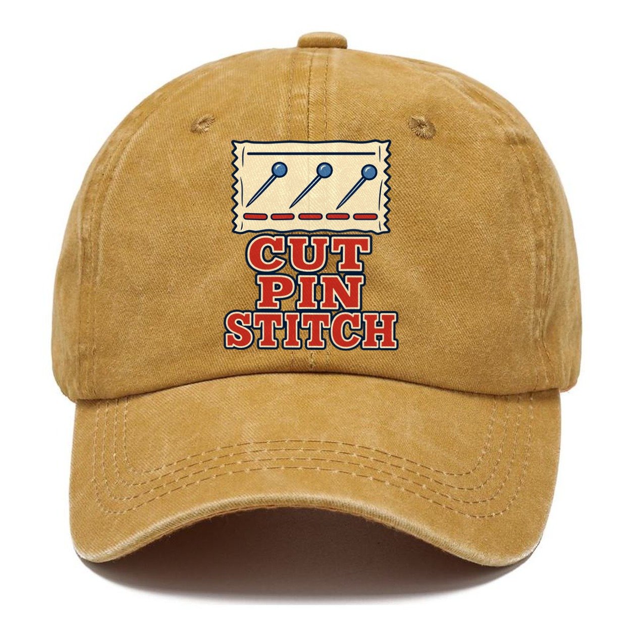 Cut Pin Stitch Sewing And Quilting Classic Cap – Golden Harvest