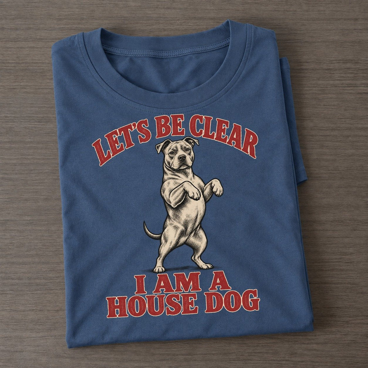 American Pit Bull Terrier Dog Declarations Classic T-shirt – Twilight Navy