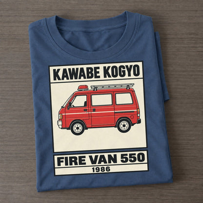 Kappa Fire Van Showa Speed Plates Classic T-shirt – Twilight Navy