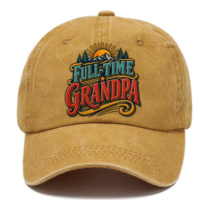 Full Time Grandpa Retired Living Classic Cap – Golden Harvest