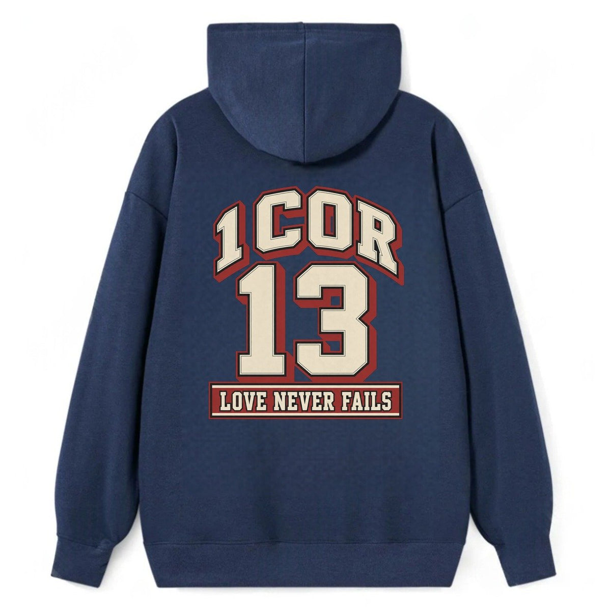 Corinthians 13 Varsity Chapel Varsity Classic Pullover Hoodie – Navy