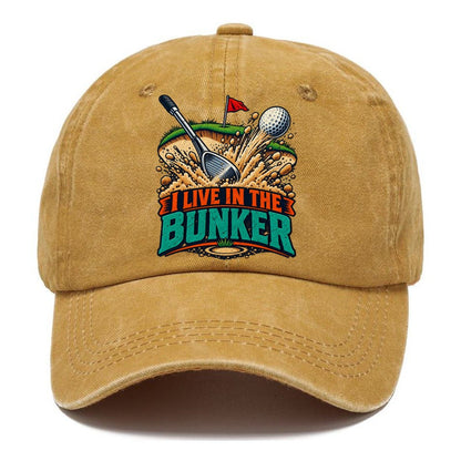 I Live In The Bunker Golf Life Classic Cap – Golden Harvest