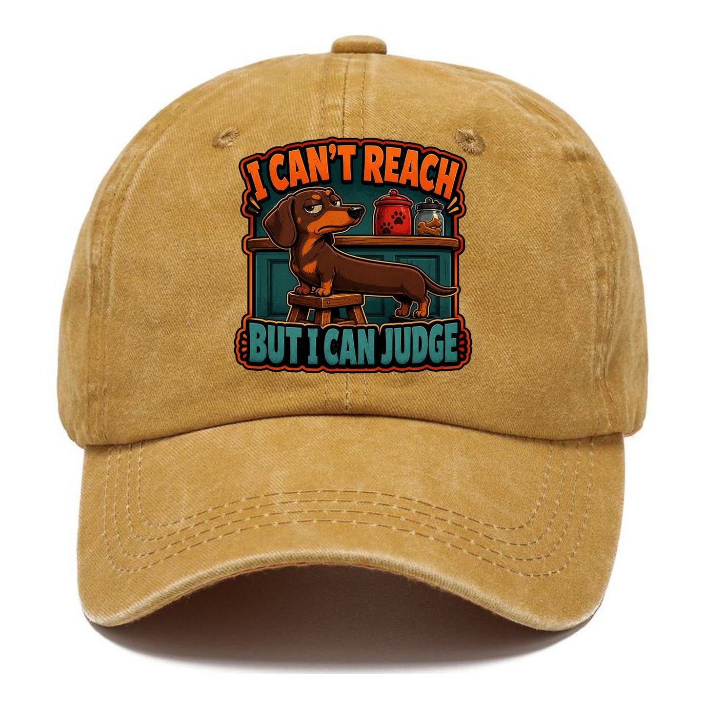 I Can't Reach But I Can Judge Dachshund Classic Cap – Golden Harvest