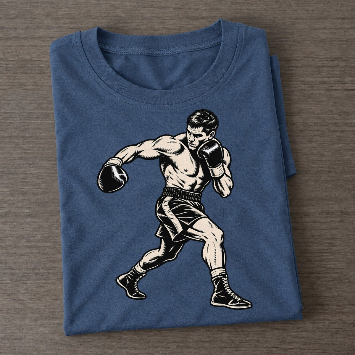 Boxer Body Hook Global Sports Ink Figures Classic T-shirt – Twilight Navy