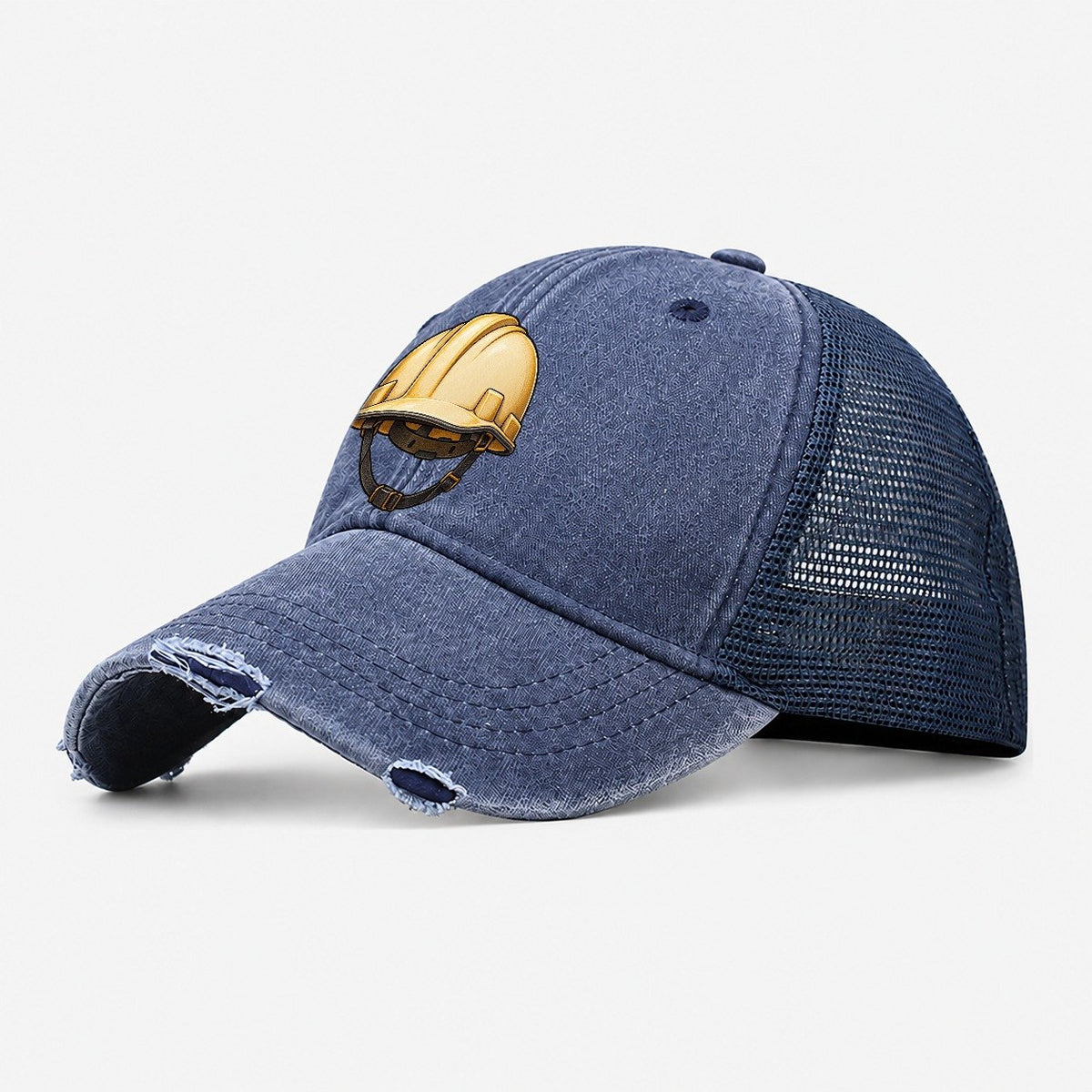 Hard Hat Heavy Duty Washed Trucker Hat – Navy