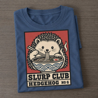 Hedgehog Soba Slurp Club Classic T-shirt – Twilight Navy