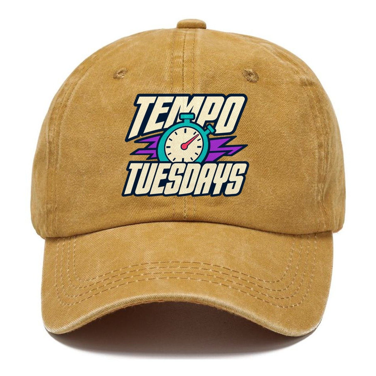 Tempo Tuesdays 90S Running Clubs Classic Cap – Golden Harvest