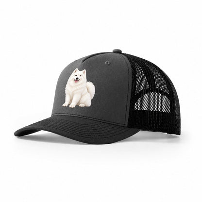 Samoyed Trucker Hat – Dark Grey Black