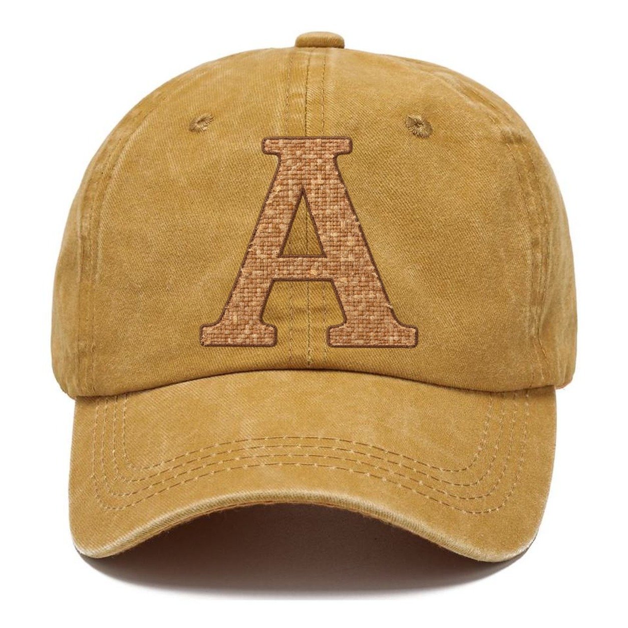 Woven Tweed A Monogram Classic Cap – Golden Harvest