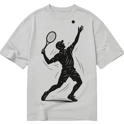 Tennis Player Dynamic Serve B36973 Classic T-shirt – Grey