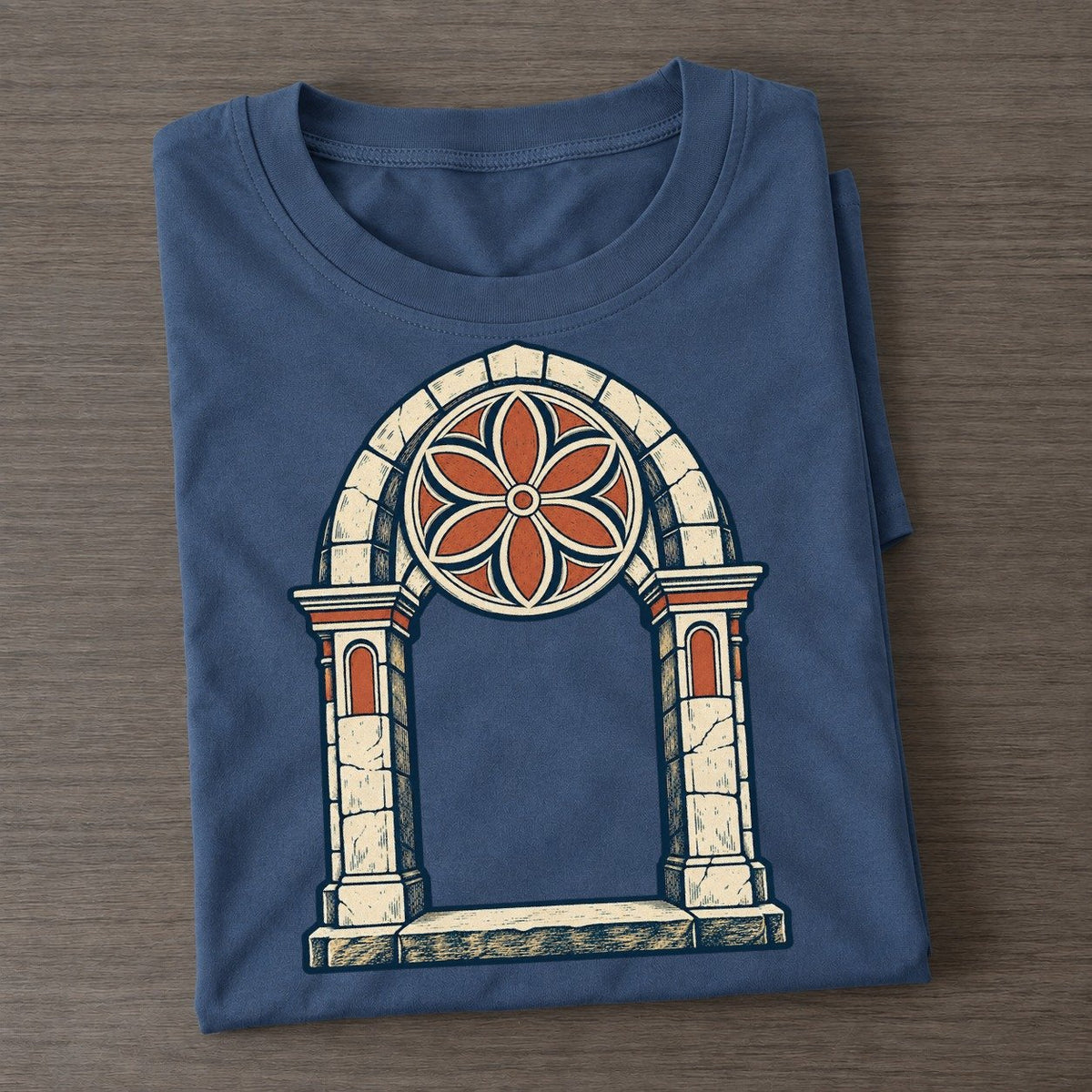 Threshold Arch Quiet Wards Heritage Classic T-shirt – Twilight Navy