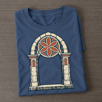 Threshold Arch Quiet Wards Heritage Classic T-shirt – Twilight Navy