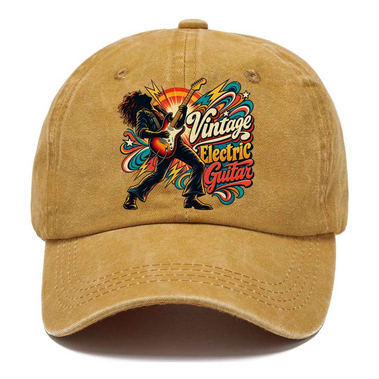 Vintage Electric Guitar Music Instruments Classic Cap – Golden Harvest