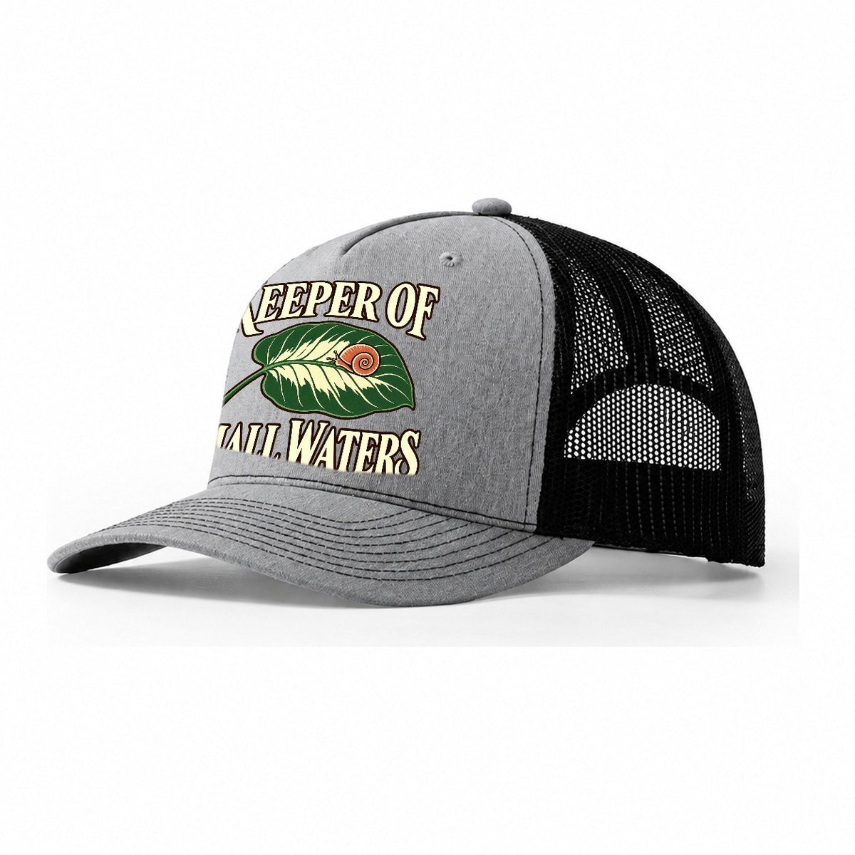 Keeper Of Small Waters Aquarium Keeping Trucker Hat – Sport Grey Black