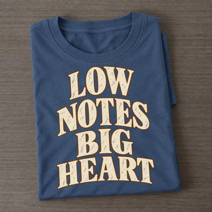 Low Notes Big Heart Pastimes Companions Classic T-shirt – Twilight Navy