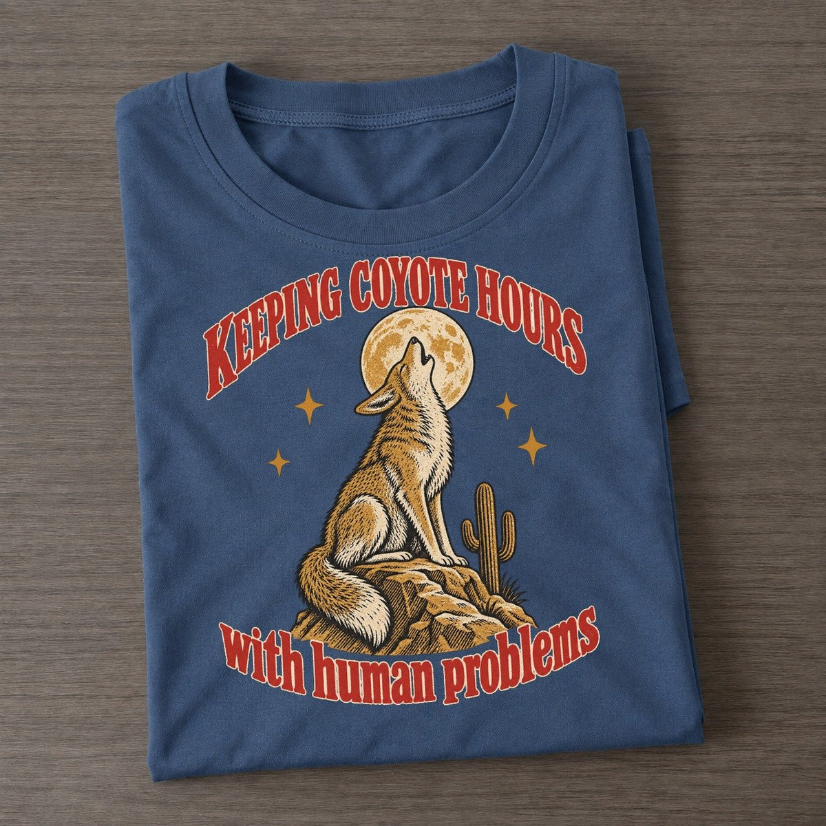 With Human Problems Unhinged Affirmations Classic T-shirt – Twilight Navy