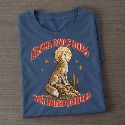 With Human Problems Unhinged Affirmations Classic T-shirt – Twilight Navy