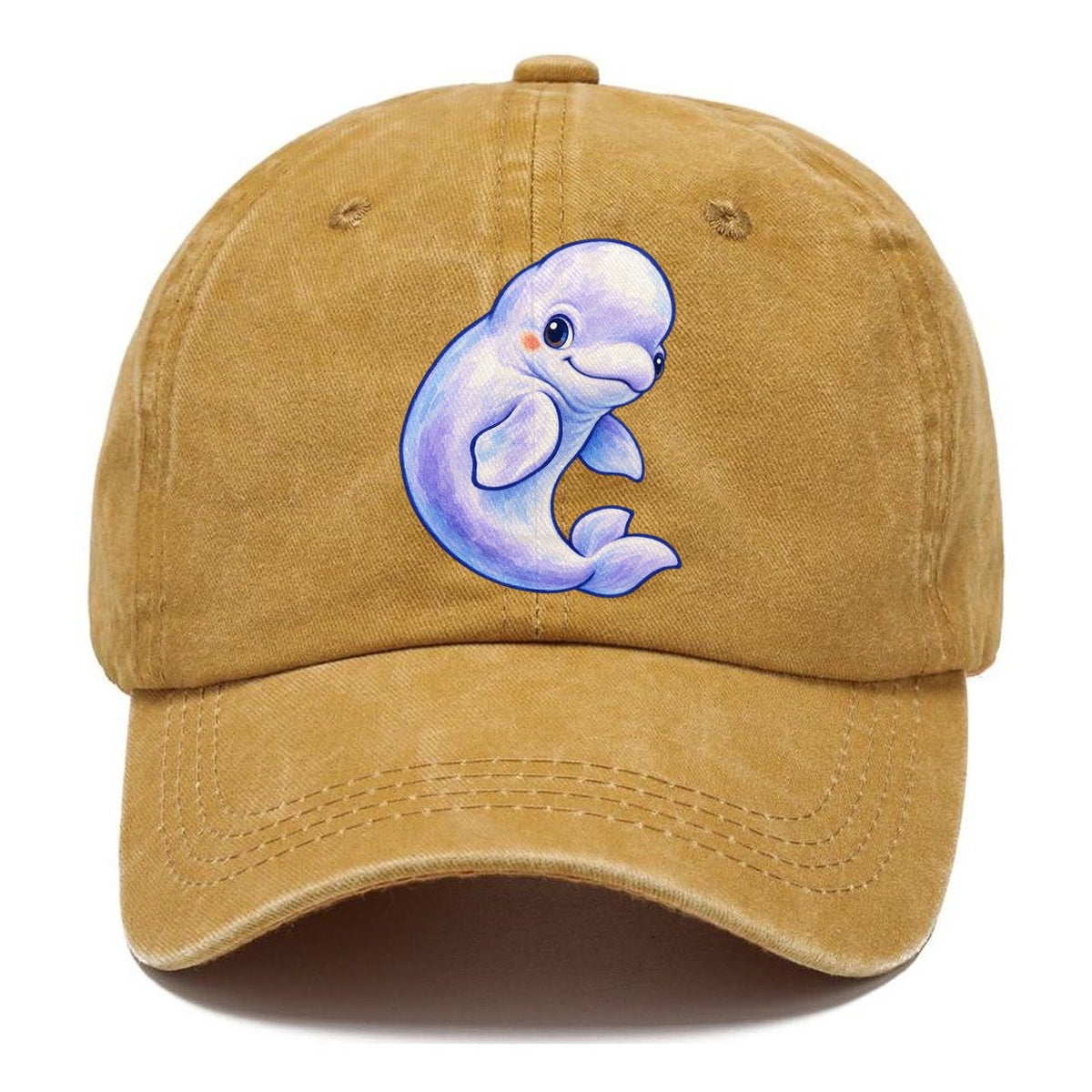 Beluga Whale Gentle Turn Sea Sprite Classic Cap – Golden Harvest