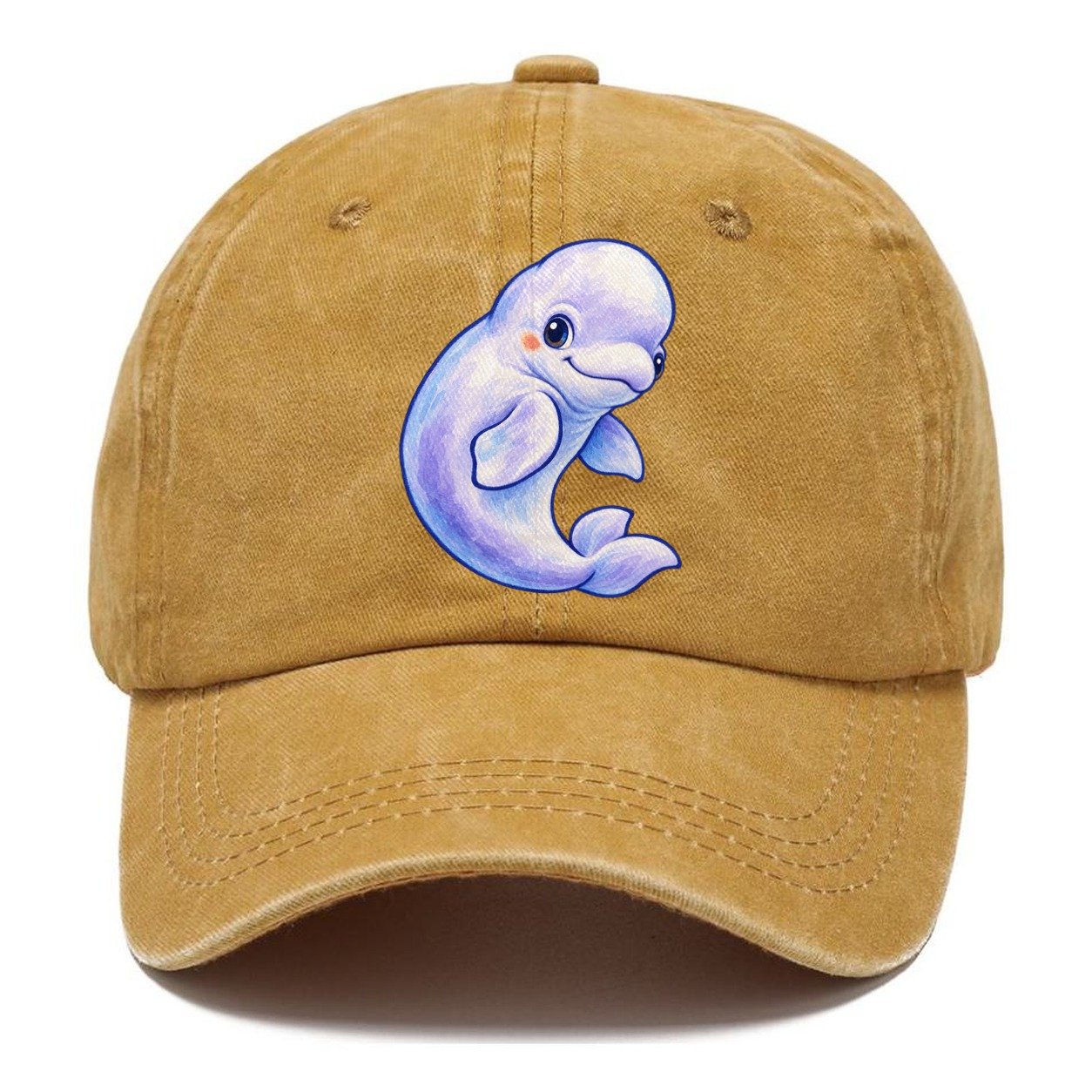Beluga Whale Gentle Turn Sea Sprite Classic Cap – Golden Harvest