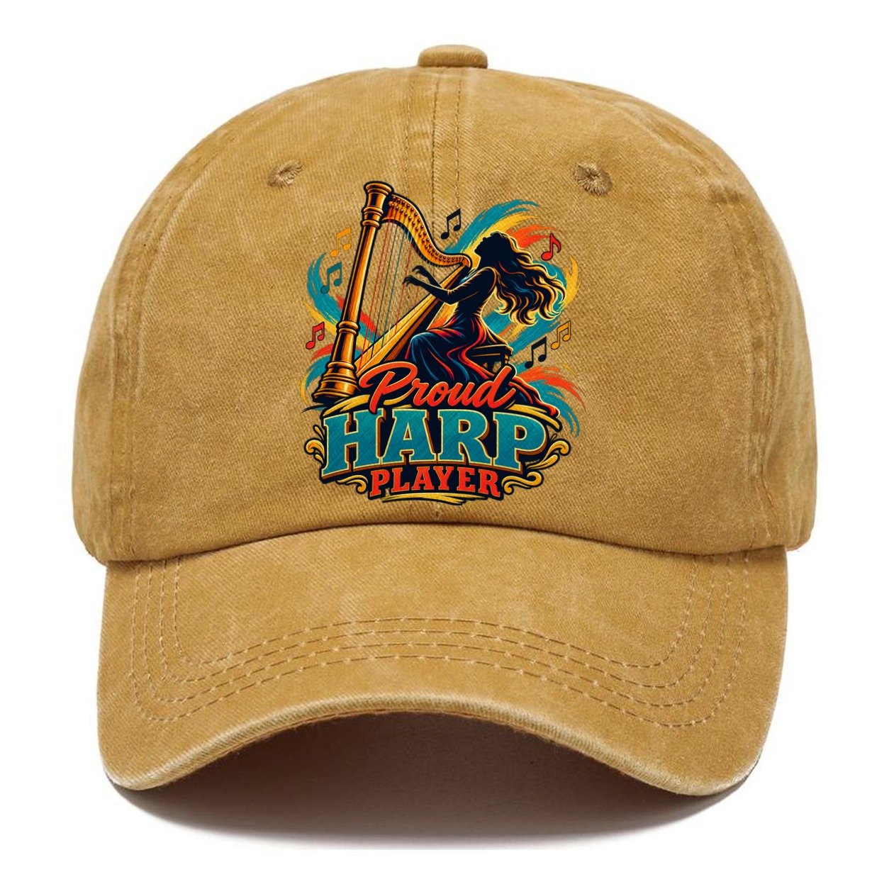 Proud Harp Player Music Instruments Classic Cap – Golden Harvest