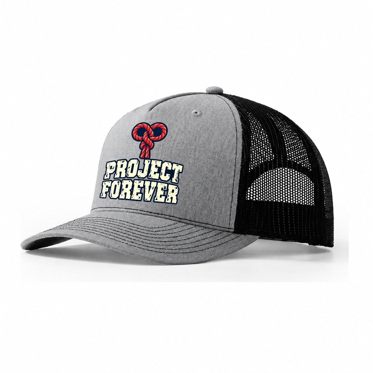 Project Forever Rock Climbing Trucker Hat – Sport Grey Black