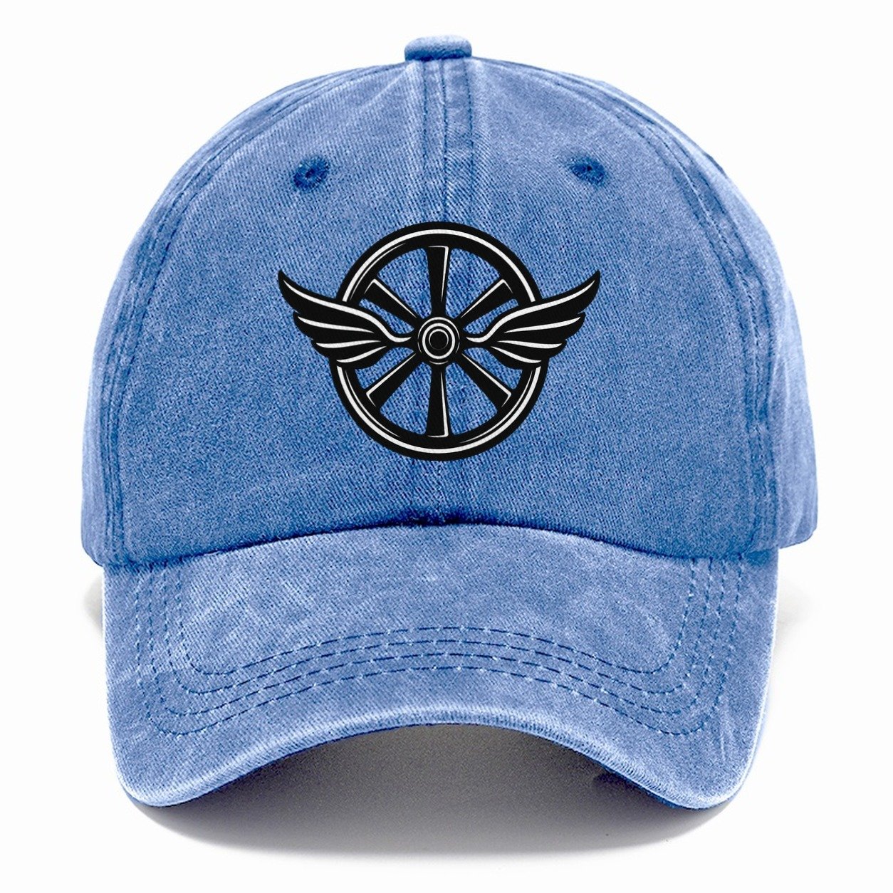 Winged Bicycle Wheel Cycling Life Classic Cap – Summer Sky