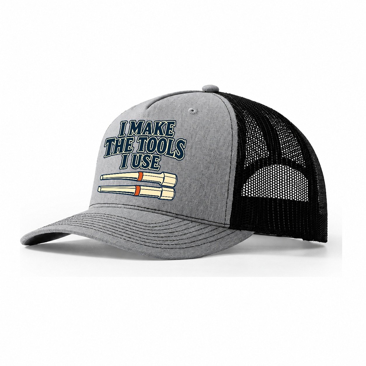 I Make The Tools I Use Blacksmithing Trucker Hat – Sport Grey Black