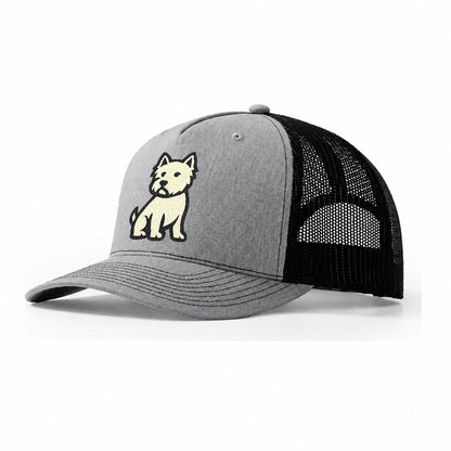 West Highland White Terrier Trucker Hat – Sport Grey Black
