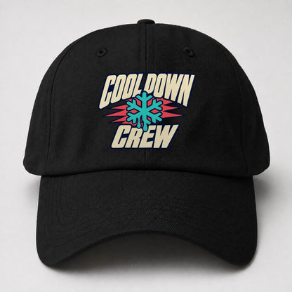 Cool Down Crew 90S Running Clubs Baseball Cap – Black