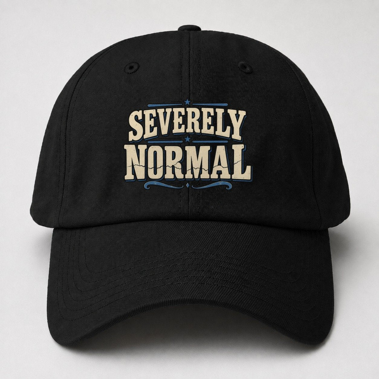 Severely Normal American Wit Baseball Cap – Black