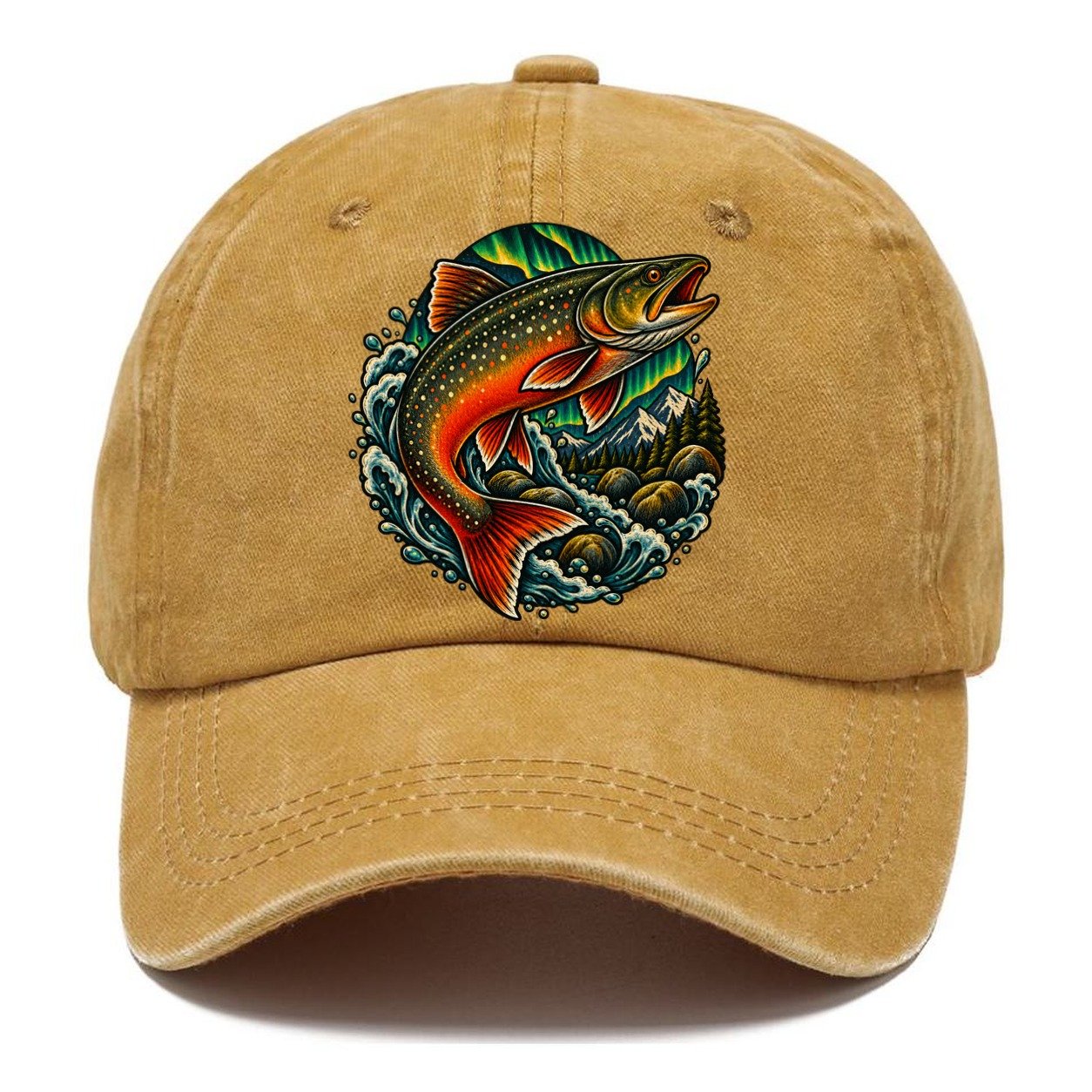 Arctic Char Glow Fishing Club Classic Cap – Golden Harvest