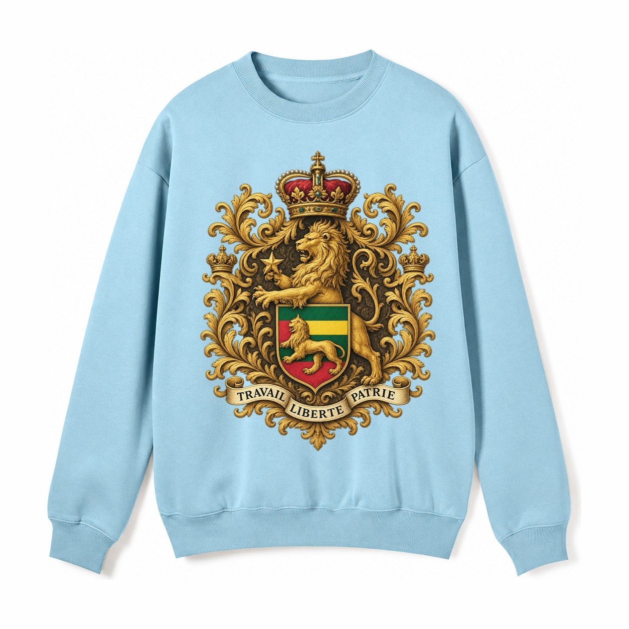 West Highland White Terrier Alert Stan Fleece Sweatshirt – Light Blue