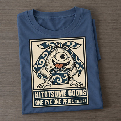 Hitotsume Goods Yokai Night Market Classic T-shirt – Twilight Navy