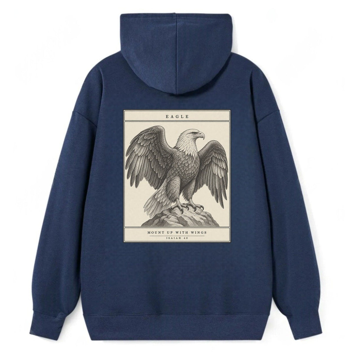 Eagle Specimen Plate Creature Canticle Classic Pullover Hoodie – Navy