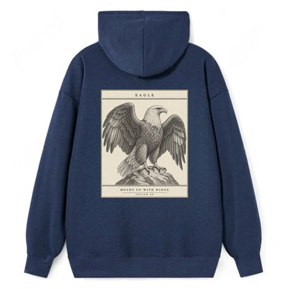 Eagle Specimen Plate Creature Canticle Classic Pullover Hoodie – Navy