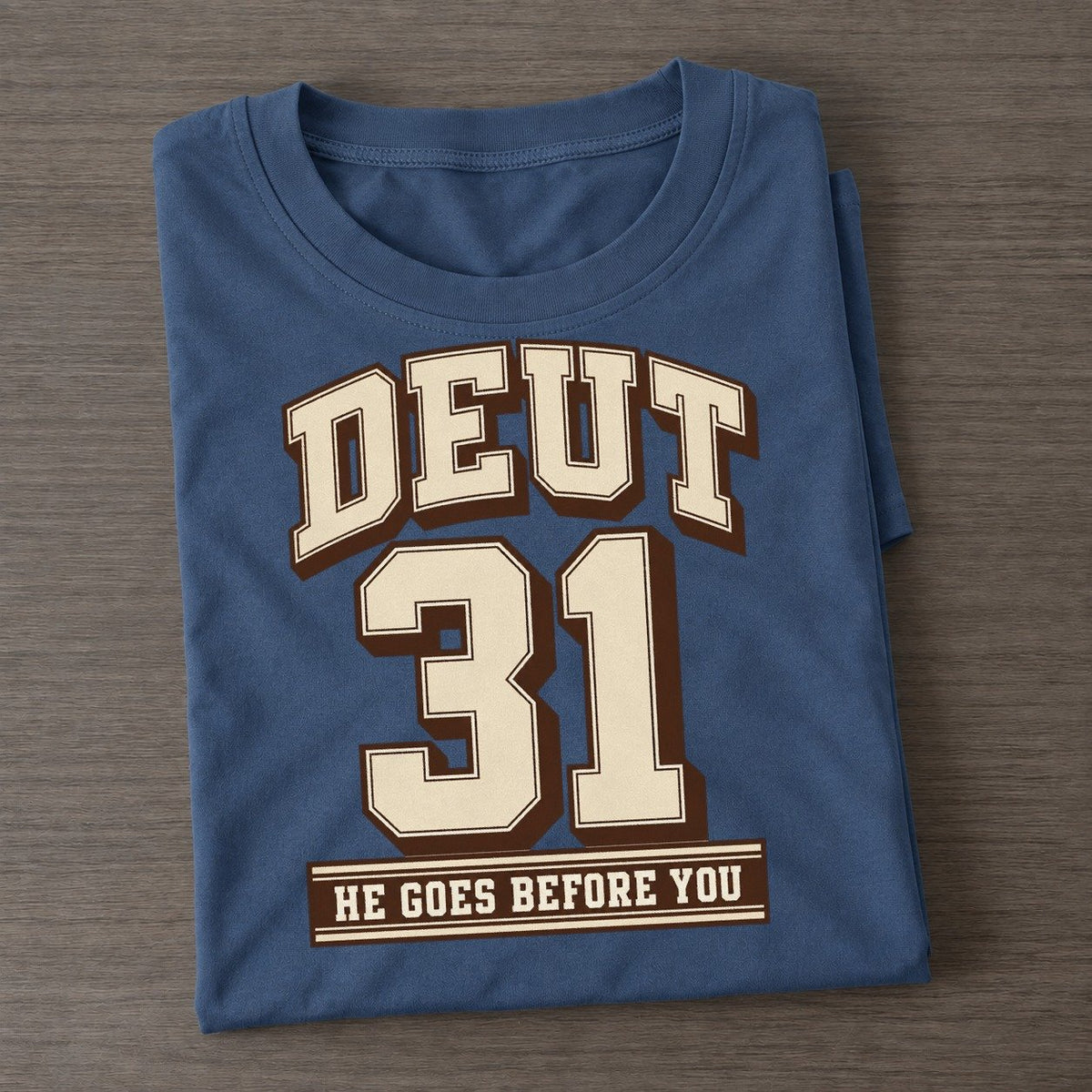Deuteronomy 31 Varsity Chapel Varsity Classic T-shirt – Twilight Navy