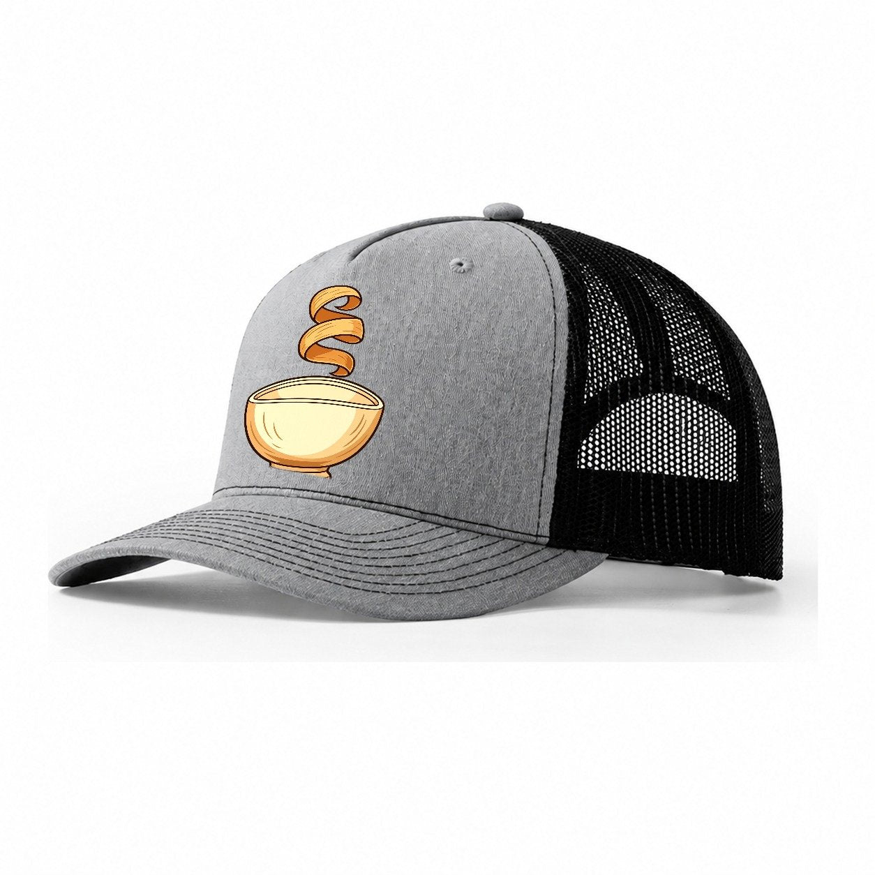 Lathe Bowl Silhouette Woodworking Trucker Hat – Sport Grey Black