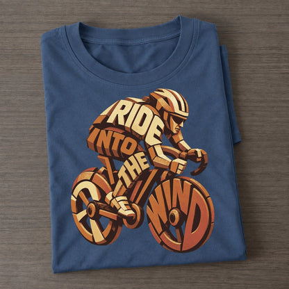 Cyclist Sprint Arc Letter Sculpture Classic T-shirt – Twilight Navy