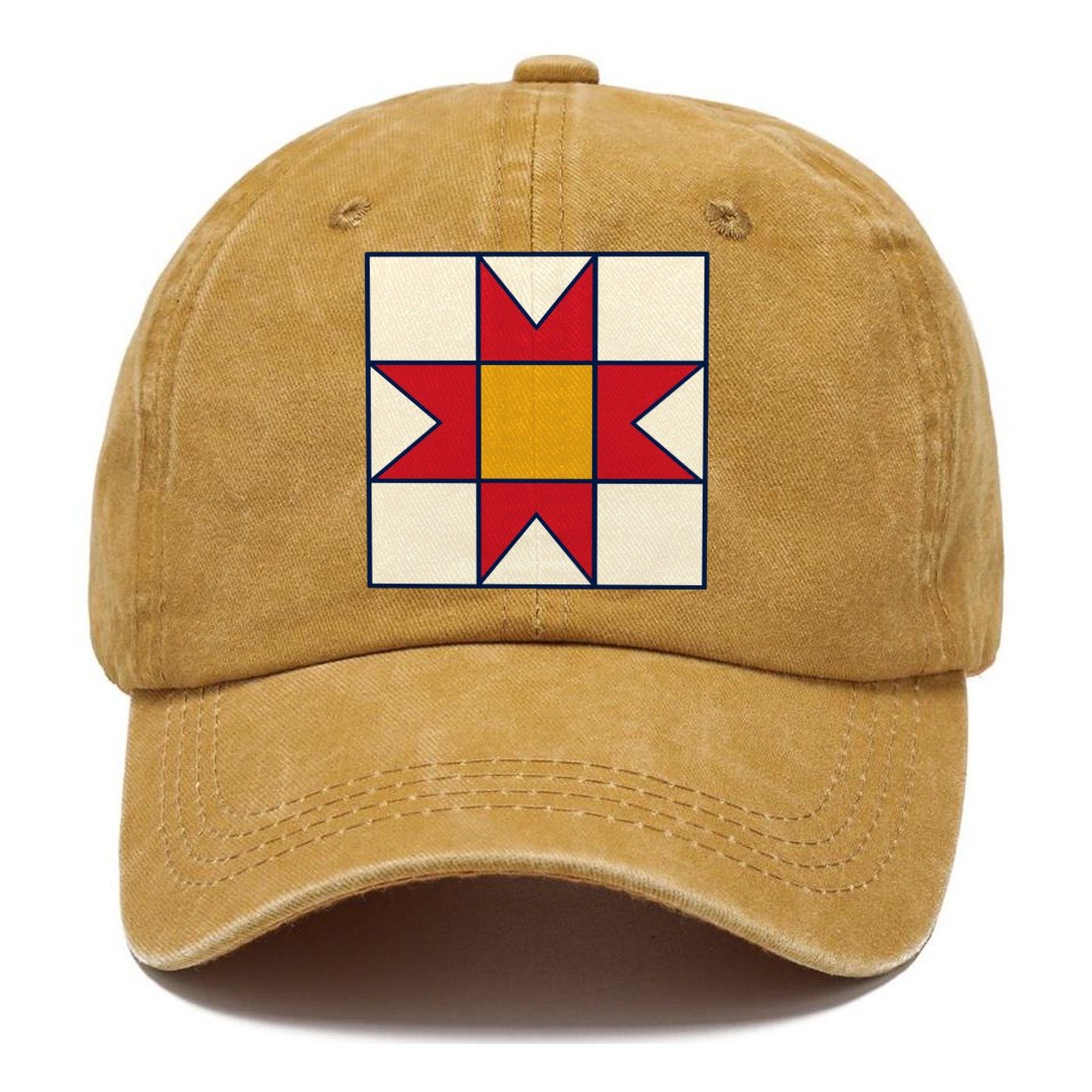 Star Block Study Sewing And Quilting Classic Cap – Golden Harvest