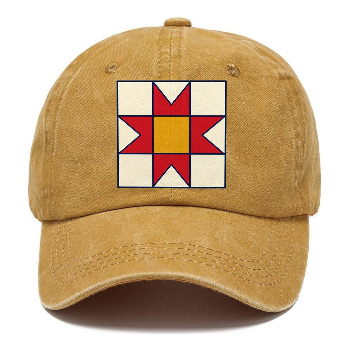 Star Block Study Sewing And Quilting Classic Cap – Golden Harvest