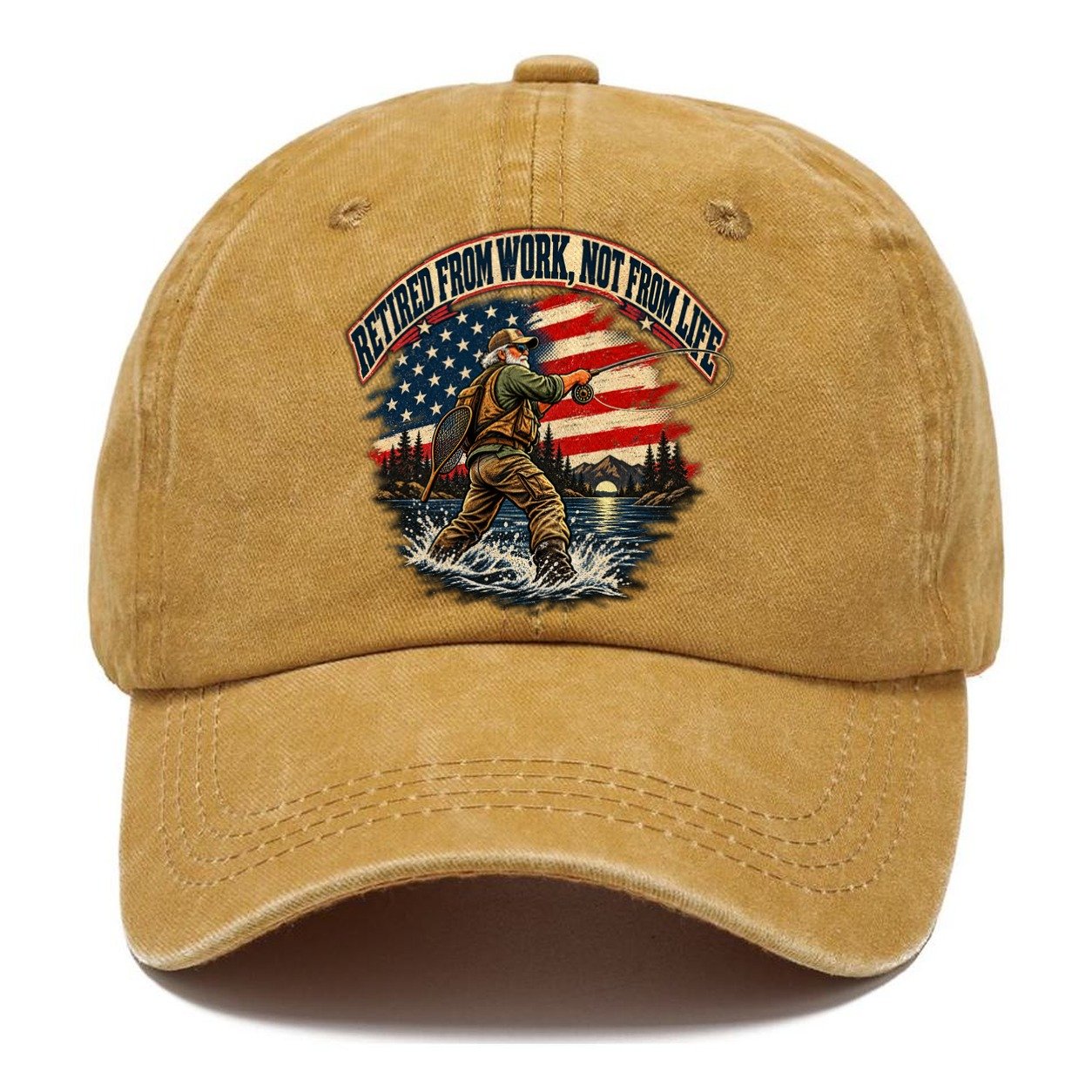 Retired From Work Not From Life Old Man Strong Classic Cap – Golden Harvest