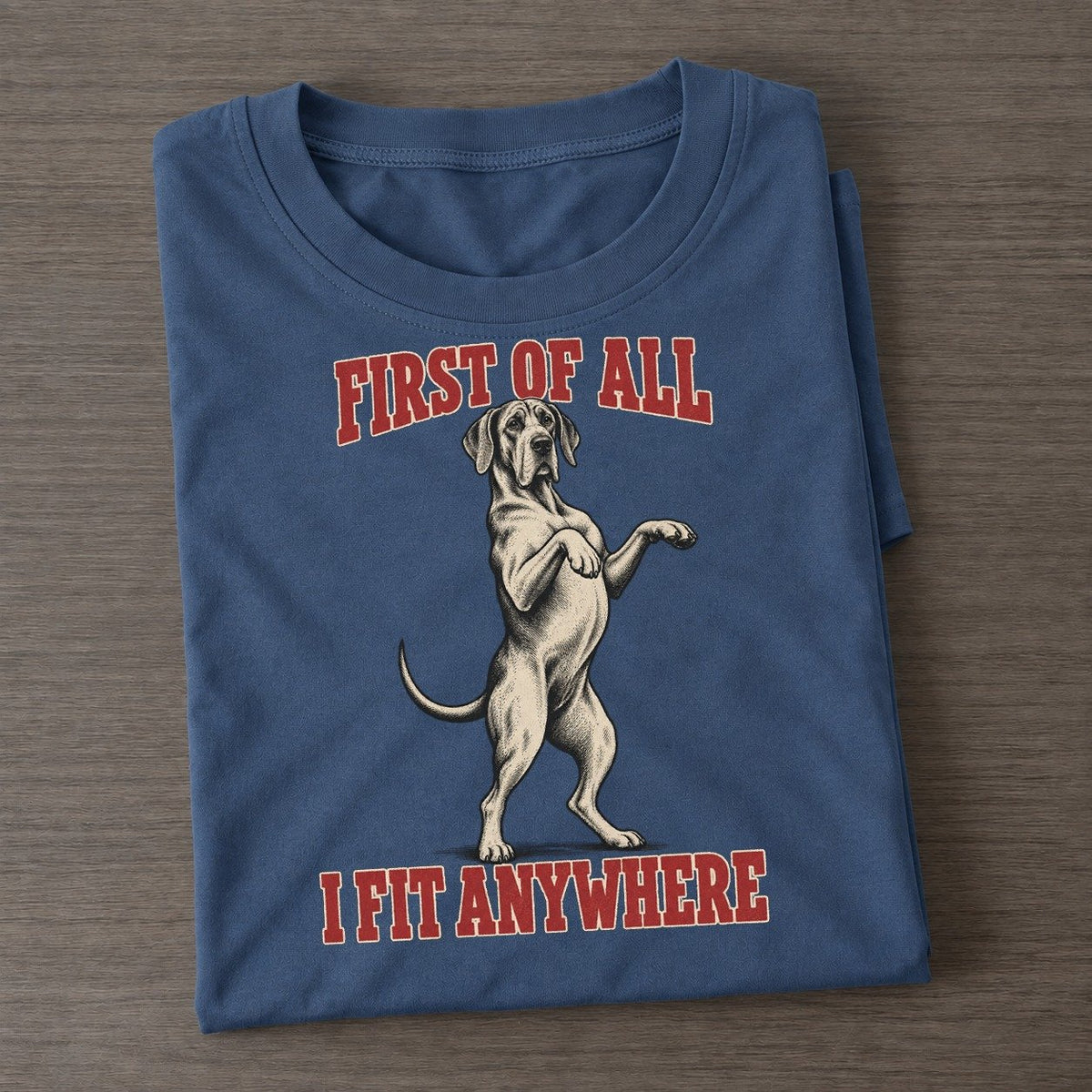 Great Dane Dog Declarations Classic T-shirt – Twilight Navy