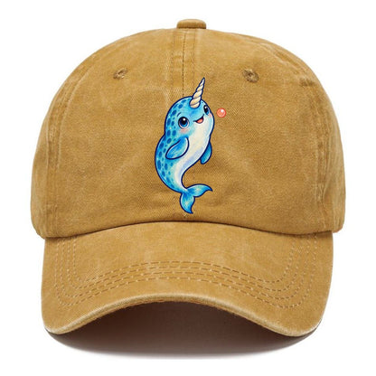 Narwhal Upward Swim Sea Sprite Classic Cap – Golden Harvest