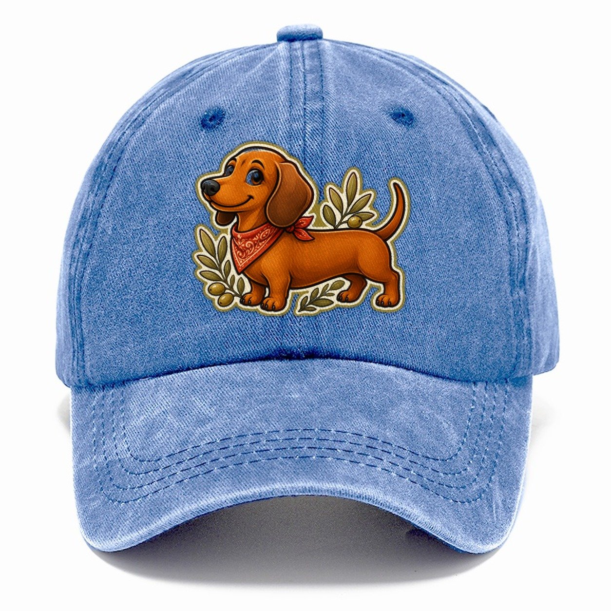 Sweet Sausage Pup Dachshund Classic Cap – Summer Sky