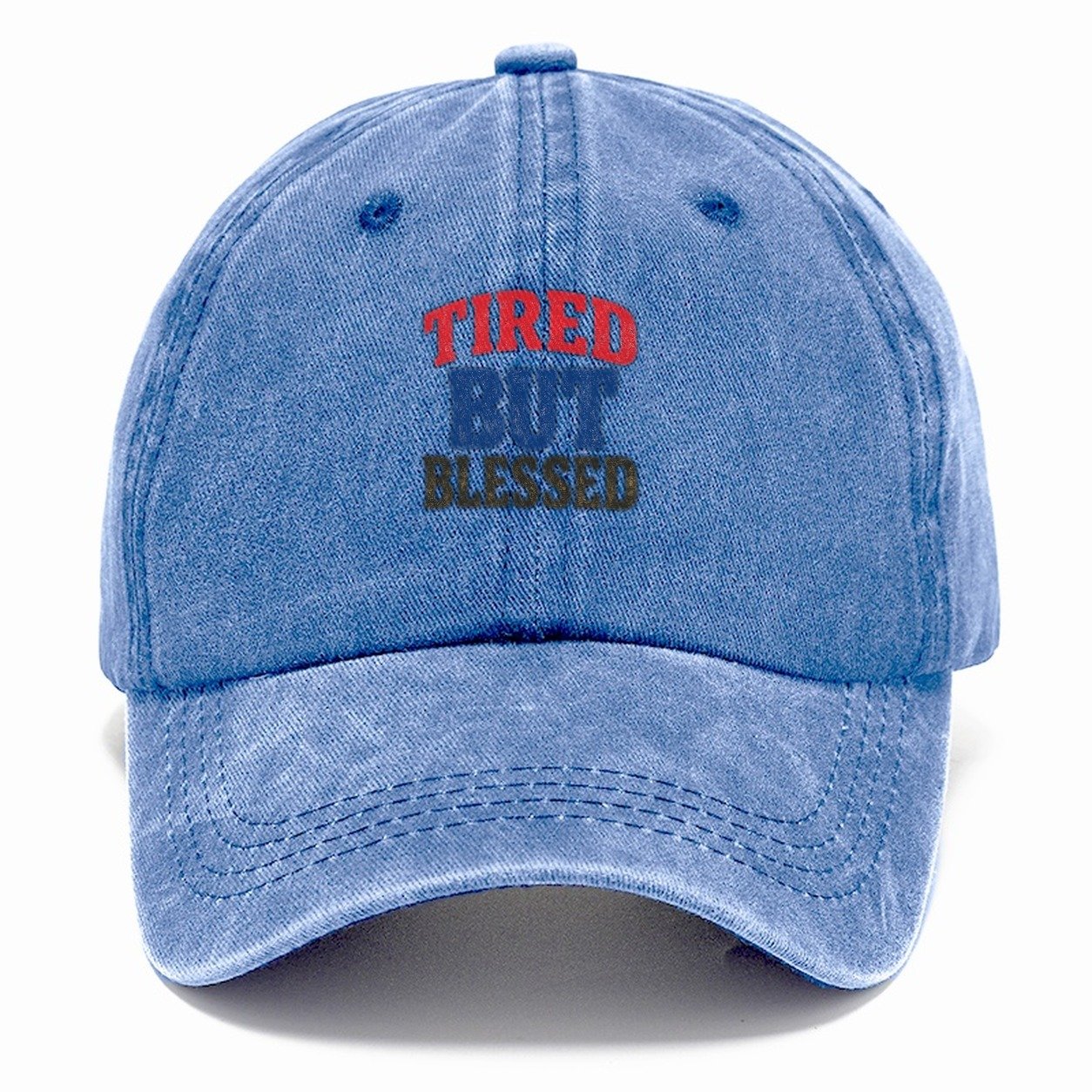 Tired Blessed Classic Cap – Summer Sky