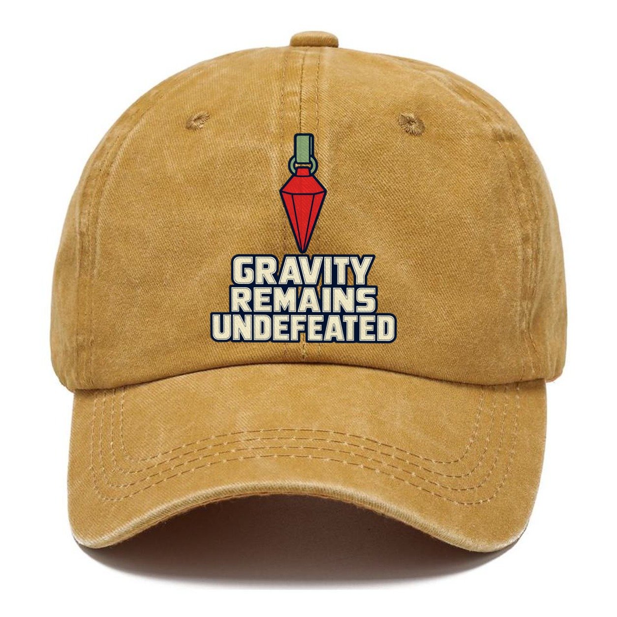 Gravity Remains Undefeated Rock Climbing Classic Cap – Golden Harvest