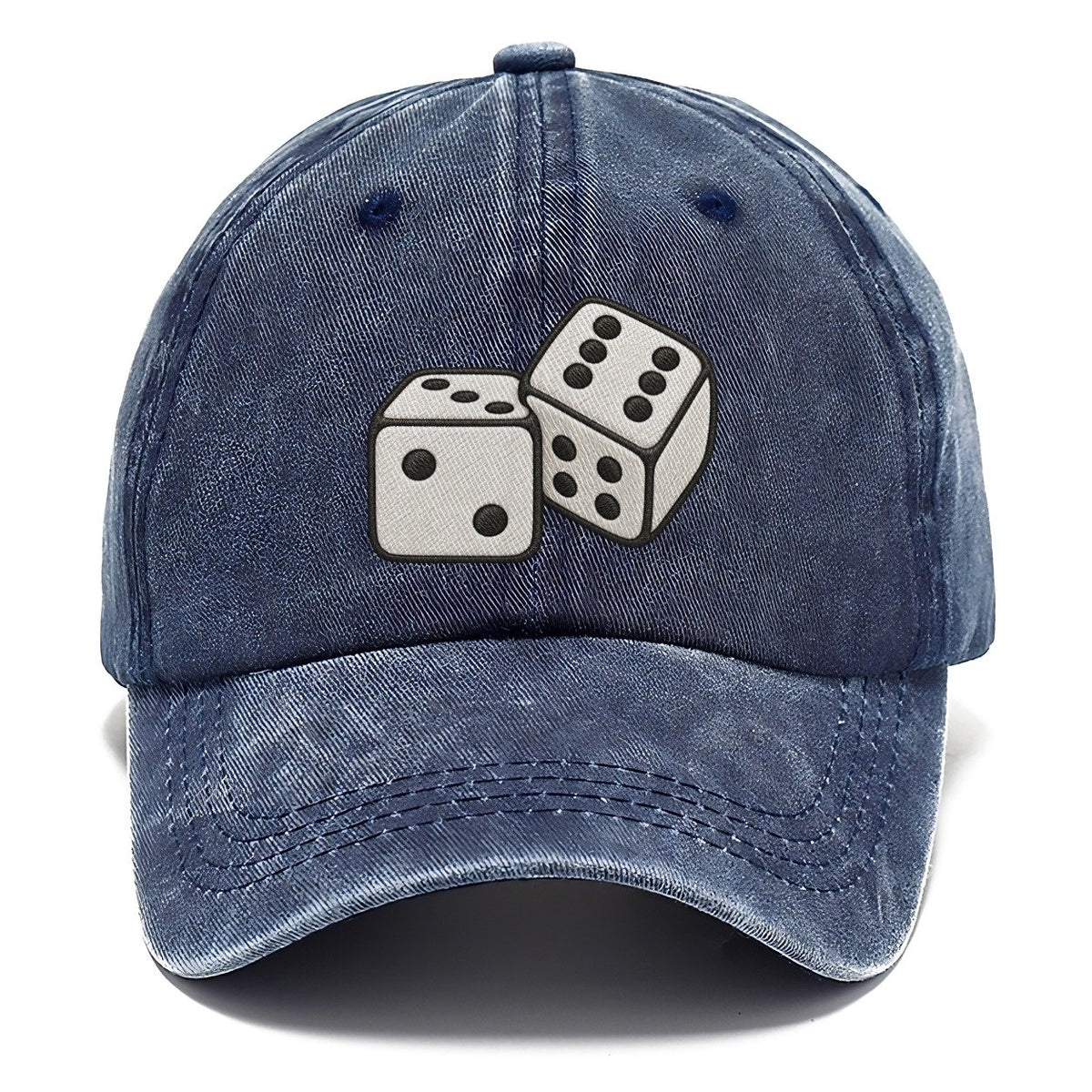Pair Of White Dice Board Games Classic Cap – Twilight Navy