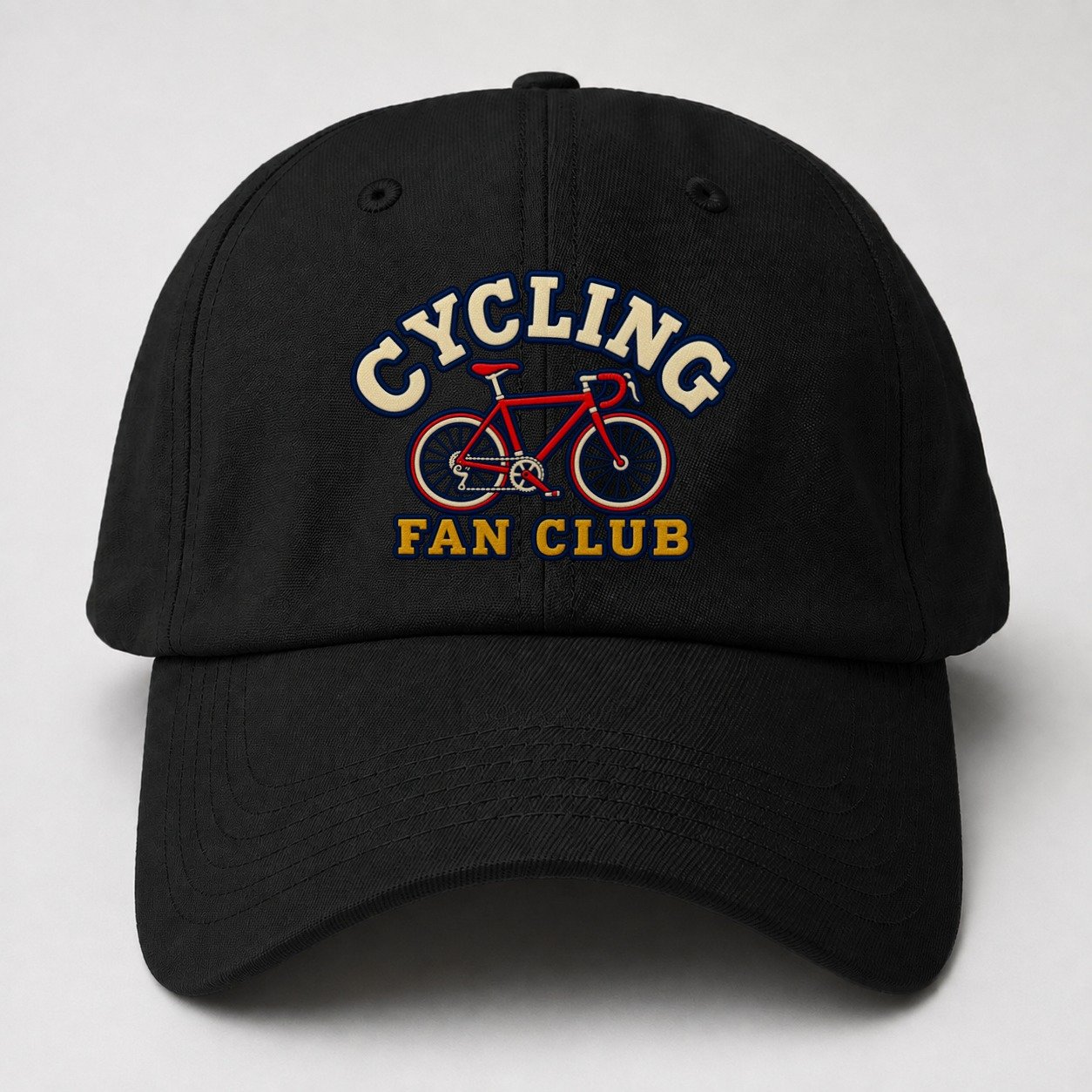Cycling Fan Club Baseball Cap – Black